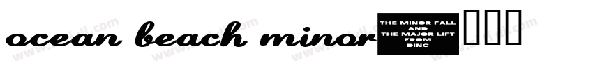 ocean beach minor字体转换
